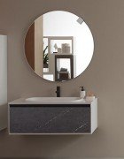 Тумба с раковиной Kolpa-san Pandora OUP 110 110х41.6 см ДСП черный камень 514220