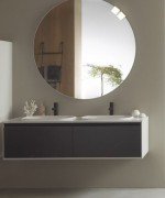 Тумба с раковиной Kolpa-san Pandora OUP 150 150х41.6 см ДСП черный камень 514230