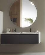 Тумба з раковиною Kolpa-san Pandora OUP 150 150х41.6 см ДСП чорний камінь 514230