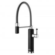 Смеситель для кухни Gessi Happy с вытяжной лейкой матовый черный 60061#299