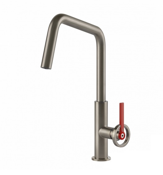 Смеситель для кухни Gessi Officine Volantino однорычажный нержавеющая сталь 60201#149