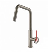 Смеситель для кухни Gessi Officine Volantino с вытяжной лейкой нержавеющая сталь 60203#149