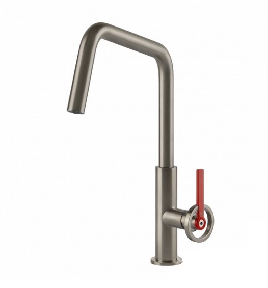 Смеситель для кухни Gessi Officine Volantino однорычажный нержавеющая сталь 60201#149