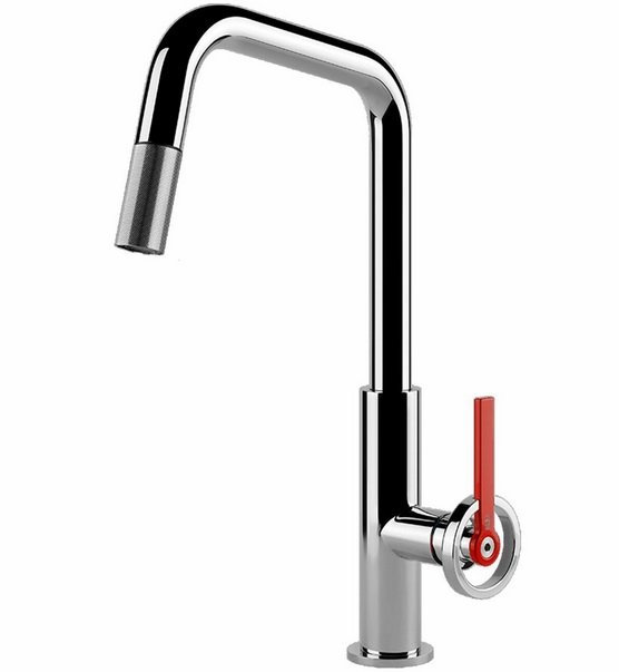Смеситель для кухни Gessi Officine Volantino с вытяжной лейкой хром 60203#031