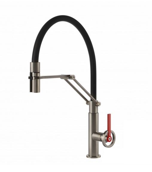 Змішувач для кухні Gessi Officine Volantino з витяжною лійкою хром 60205#031