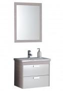Зеркало и тумба с раковиной Kolpa-san Sara 62 ДСП светлый текстурный 507820