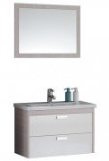 Зеркало и тумба с раковиной Kolpa-san Sara 82 ДСП светлый текстурный 507830