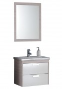 Зеркало и тумба с раковиной Kolpa-san Sara 62 ДСП светлый текстурный 507820