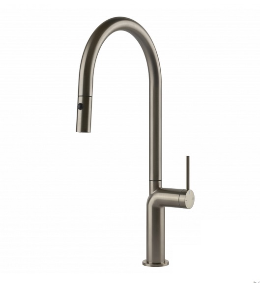 Змішувач для кухні Gessi Stelo з висувною лійкою нержавіюча сталь 60303#149