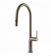 Смеситель для кухни Gessi Stelo с выдвижной лейкой нержавеющая сталь 60303#149