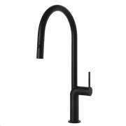Змішувач для кухні Gessi Stelo з висувною лійкою матовий чорний 60303#299