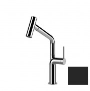 Змішувач для кухні Gessi Stelo з висувною лійкою матовий чорний 60313#299
