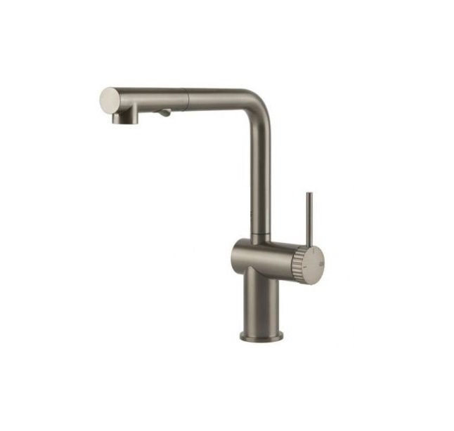 Смеситель для кухни Gessi Inedito с вытяжной лейкой нержавеющая сталь 60457#149
