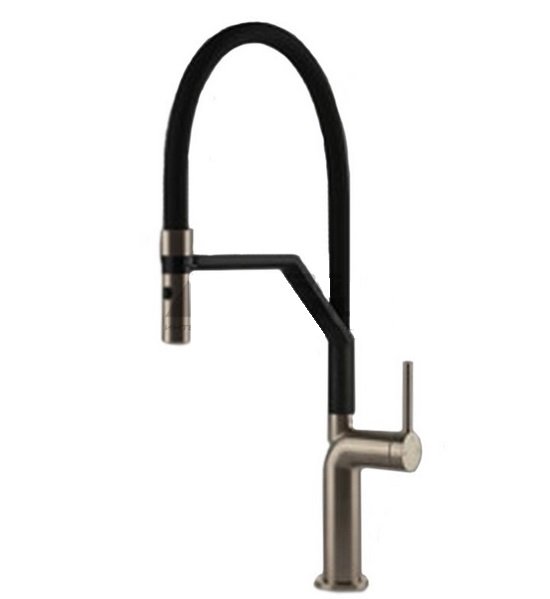 Смеситель для кухни Gessi Stelo с выдвижной лейкой нержавеющая сталь 60315#149