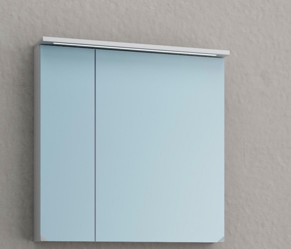 Зеркальный шкаф Kolpa-san Tara TO 70 подвесной 70.4х71.8 см с подсветкой ДСП белый 528420