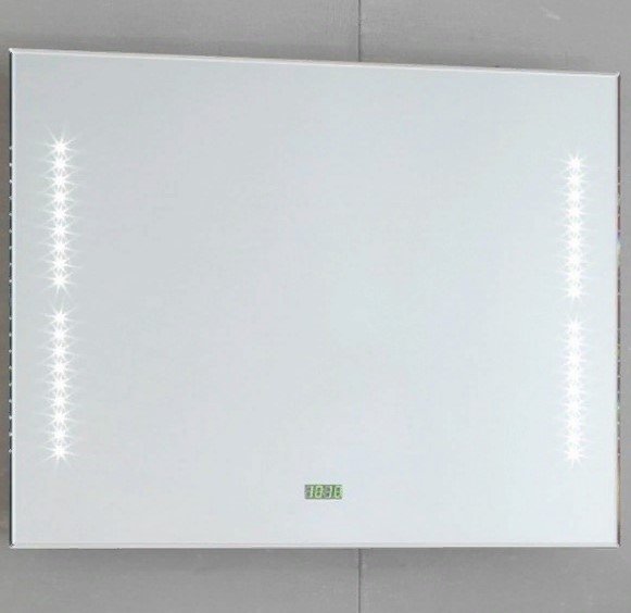 Зеркало для ванной Kolpa-San Nayra OG 90 с подсветкой и часами 507800