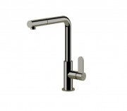 Смеситель для кухни Gessi Helium с выдвижной лейкой нержавеющая сталь 50103#149
