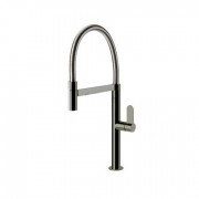 Смеситель для кухни Gessi Helium с выдвижной лейкой нержавеющая сталь 50009#149