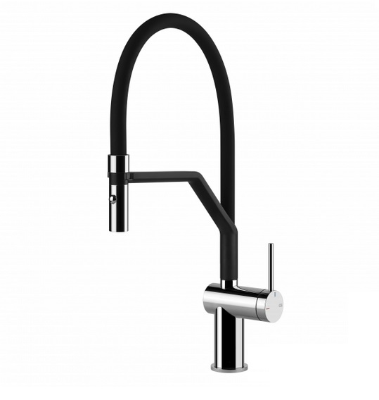 Змішувач для кухні Gessi Inedito з витяжною лійкою хром 60429#031