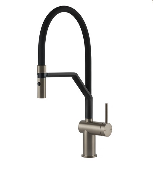 Смеситель для кухни Gessi Inedito с вытяжной лейкой нержавеющая сталь 60429#149