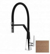 Смеситель для кухни Gessi Proton S с вытяжной лейкой медь брашироваанная 60113#125
