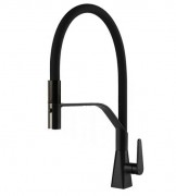 Смеситель для кухни Gessi Proton S с вытяжной лейкой матовый черный 60113#299