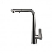 Змішувач для кухні Gessi Proton з витяжною лійкою нержавіюча сталь 17177#149
