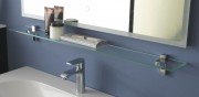 Полочка для ванной Kolpa-san 120х12 см прозрачное стекло 529190
