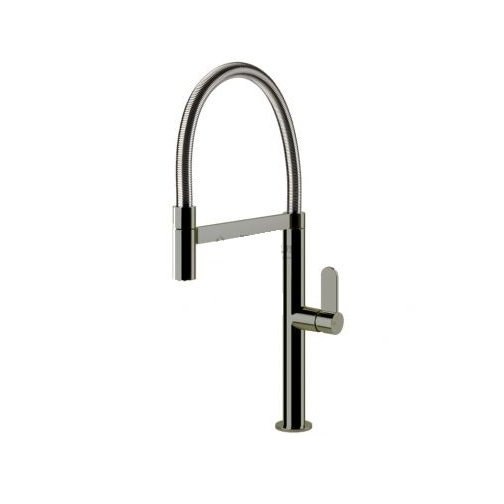 Смеситель для кухни Gessi Helium с выдвижной лейкой нержавеющая сталь 50009#149