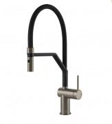 Змішувач для кухні Gessi Inedito з витяжною лійкою нержавіюча сталь 60429#149