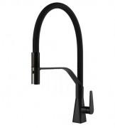 Змішувач для кухні Gessi Proton S з витяжною лійкою матовий чорний 60113#299