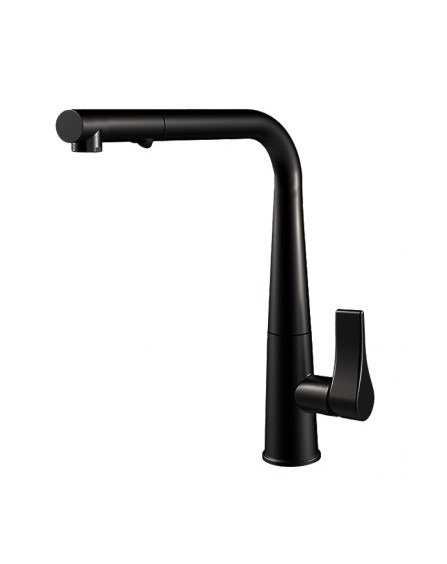 Смеситель для кухни Gessi Proton с вытяжной лейкой матовый черный 17177#299