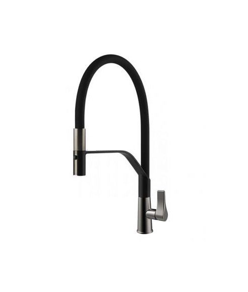 Смеситель для кухни Gessi Proton с вытяжной лейкой нержавеющая сталь 17191#149