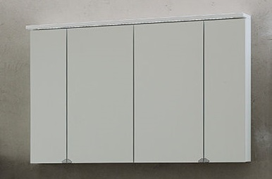 Зеркальный шкаф Kolpa-san Tara TO 110 подвесной 110.4х71.8 см с подсветкой ДСП белый 507460