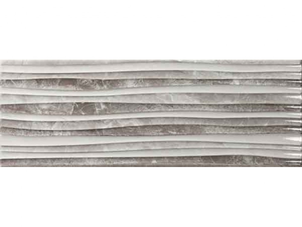 Плитка Ecoceramic Louvre Rlv. Gris 25х70 см 249606