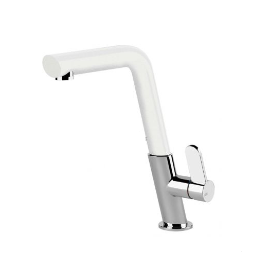 Смеситель для кухни Gessi Incline одноважільний белый/хром 50005#379