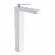 Змішувач для раковини GRB Despertar високий одноважільний білий / хром 818110