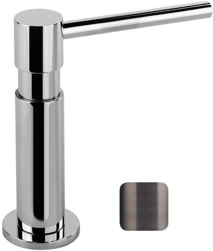 Дозатор для жидкого мыла Gessi Oxygene Сucina врезной 500 мл черный метал брашированный 29651#707