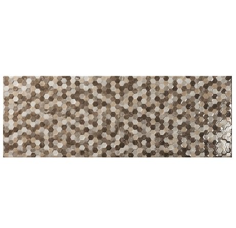 Плитка Ecoceramic Louvre Dec. Marron 25х70 см 249607