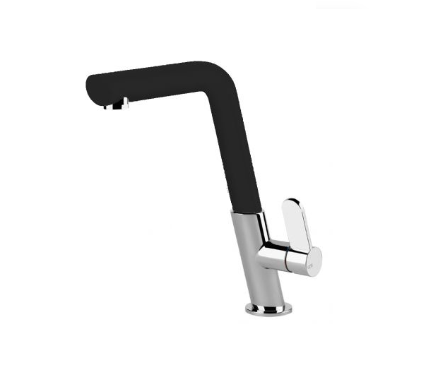 Змішувач для кухні Gessi Incline одноважільний чорний/хром 50005#399