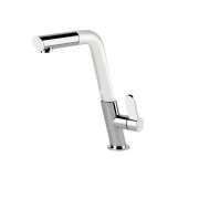 Змішувач для кухні Gessi Incline з витяжною лійкою білий/хром 50007#379