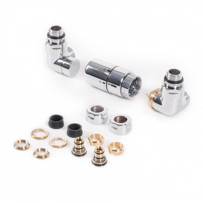 Комплект трьохосьовий термостатичний Terma ліва версія хром WRZTCG1-CR