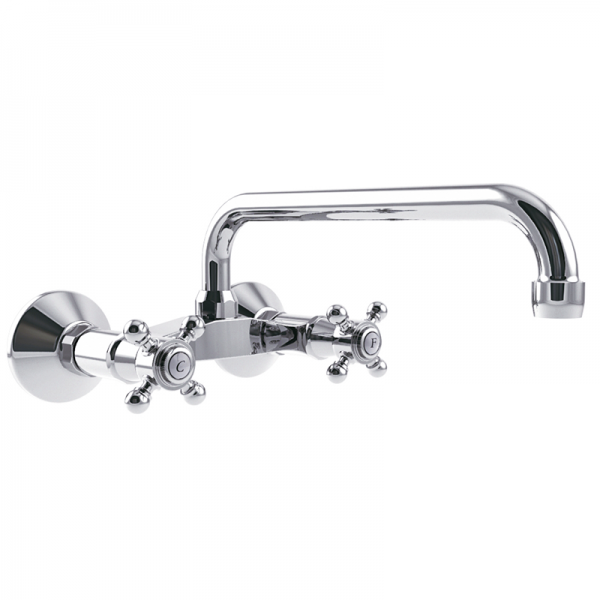 Змішувач для кухні GRB Cocinas 1866 двухвентильний настінний хром 80952800