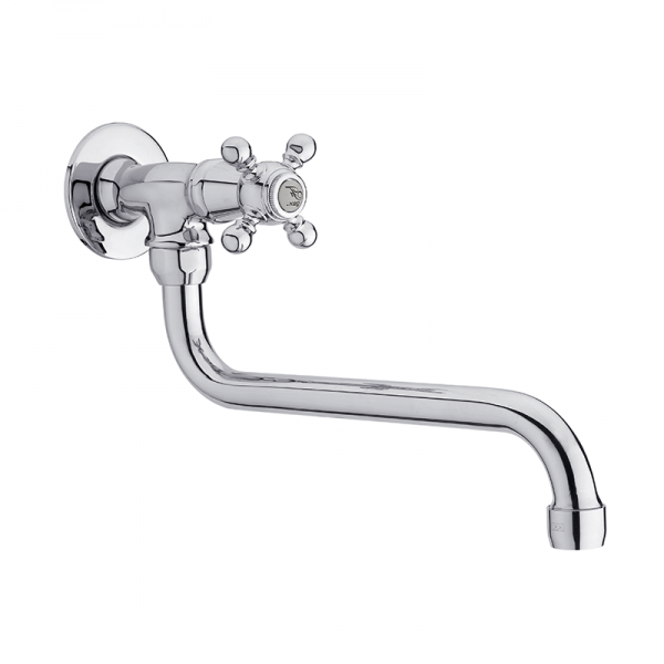 Смеситель для кухни GRB Cocinas 1866 одновентильный настенный хром 80925800