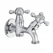 Смеситель для стиральной машины GRB Cocinas двухвентильный на 2 выхода хром 80915800