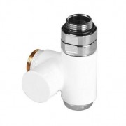 Вентиль інтегрований запірний з трійником Terma правий білий TGZOBI010