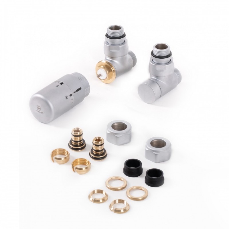 Вентиль кутовий термостатичний Terma никель WRZTCG3-ST