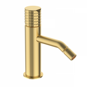 Смеситель для биде GRB Aura одновентильный с донным клапаном матовое золото 75712757