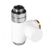 Вентиль інтегрований запірний з трійником Terma лівий білий TGZOBI009