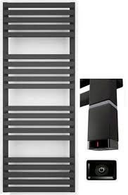 Електрична рушникосушка Terma Quadrus Slim 1185х450 мм сталь чорний матовий WLQUS118045/9005/ONE